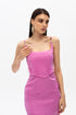 Persian pink corset mini dress